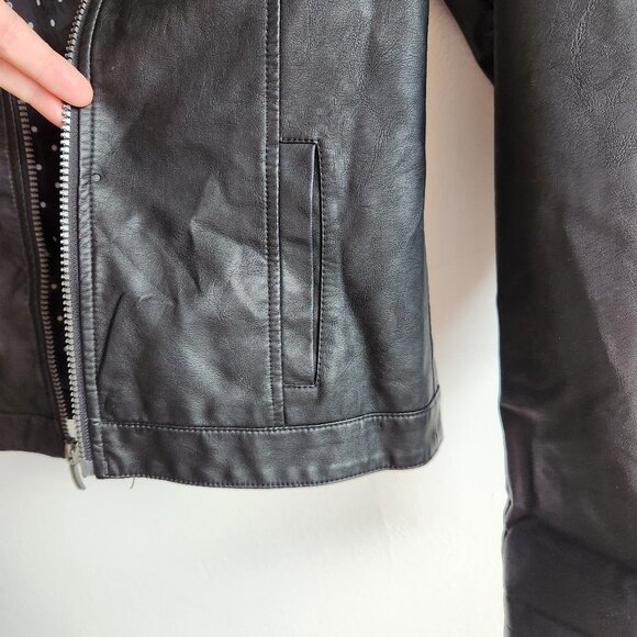 Sz14 On s'en fout des garçons faux-leather jacket (Girls 14) 🇨🇦 - Picture 8 of 10